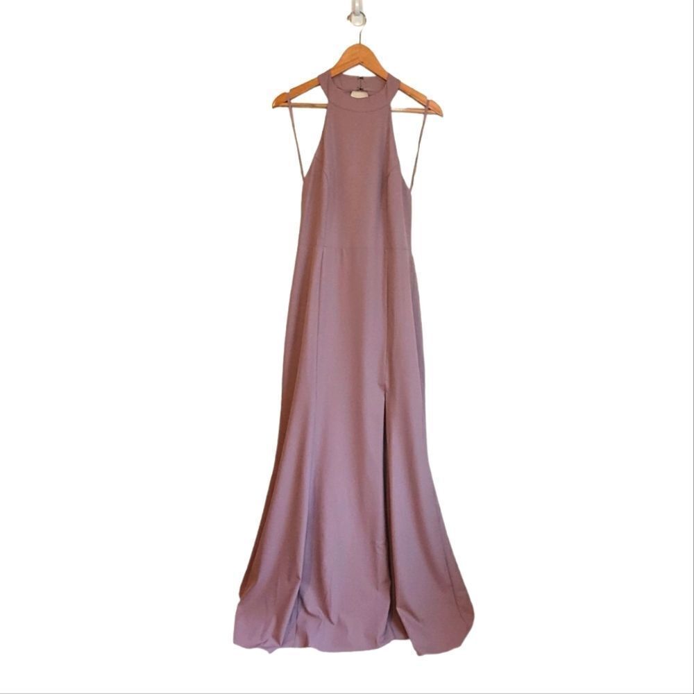 Bhldn Serephina Crepe Maxi Dress Size 12 In Lilac - Picture 4 of 9